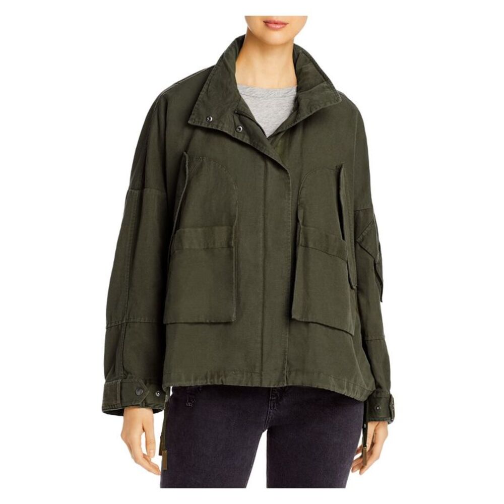 YS ARMY Womens Green Zip Up Jacket Size: 34